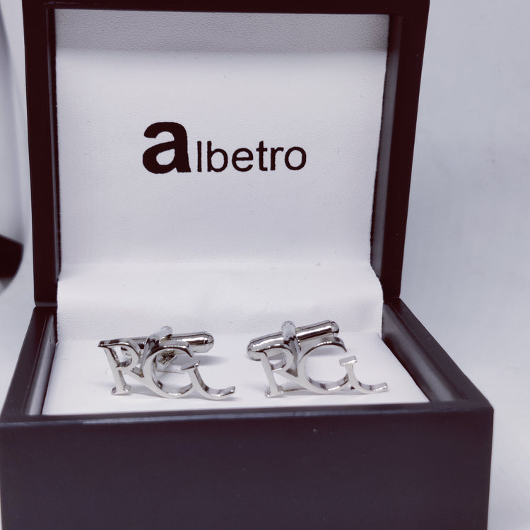 RG Double initial cufflinks