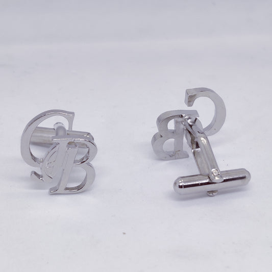 GB Double Initial Cufflinks