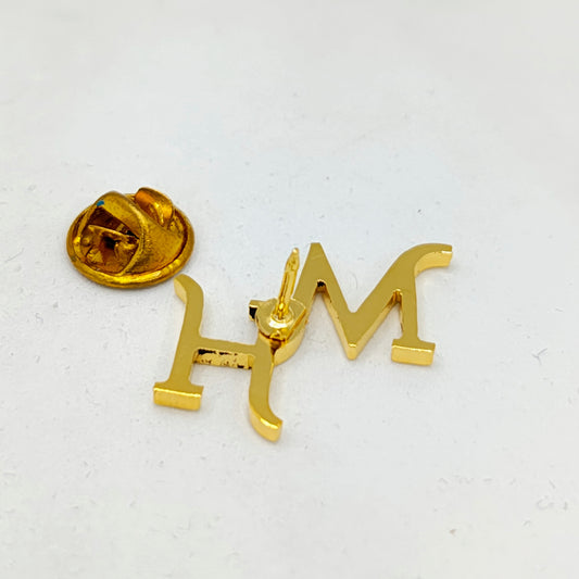 MH Double Initial Lapel Pin