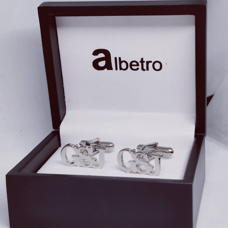 GSJ Triple initial cufflinks