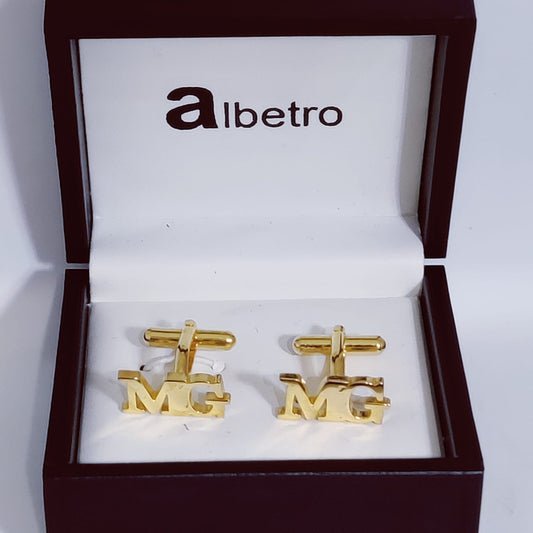 MG Double Initial Cufflinks