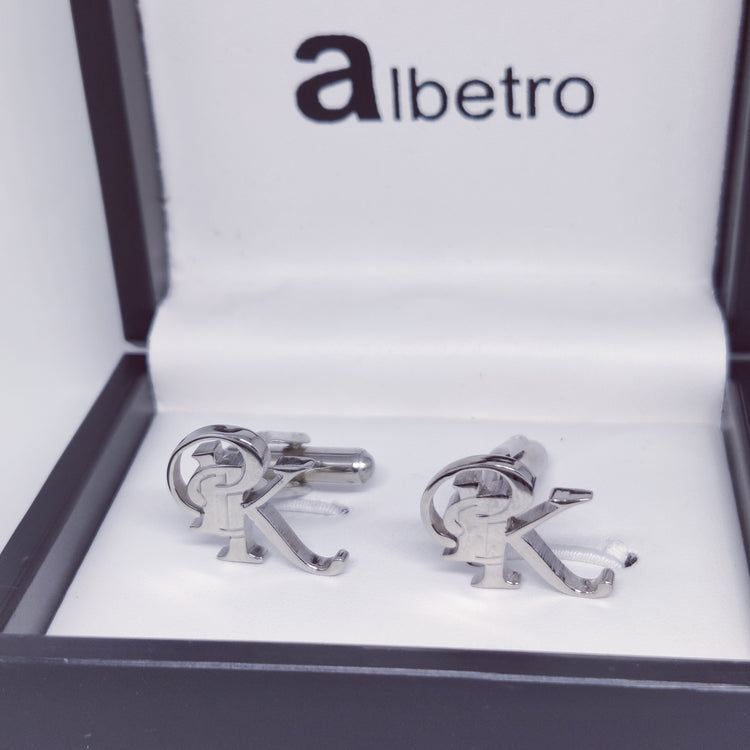 PK Double Initial Cufflinks