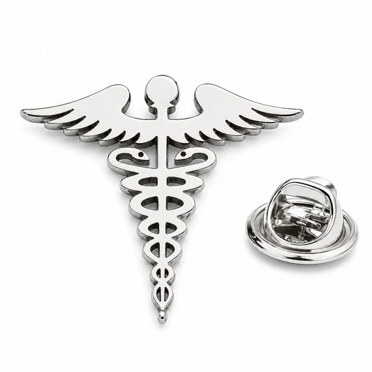 Caduceus Medical Lapel Pin