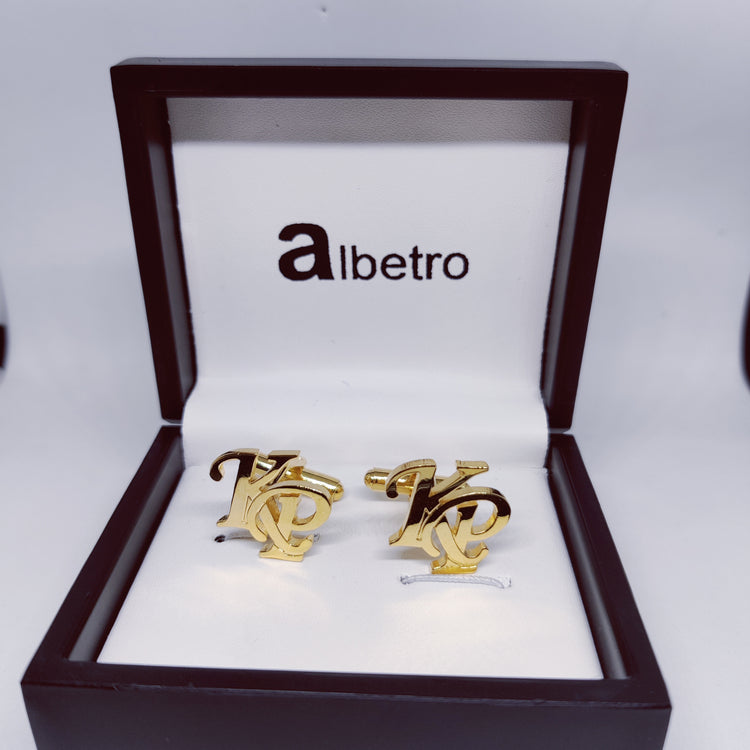 KP Double Initial Cufflinks