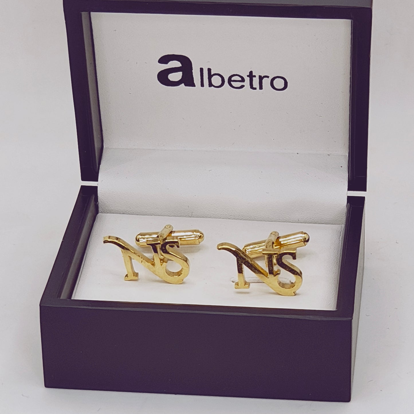 NS Double Initial Cufflinks