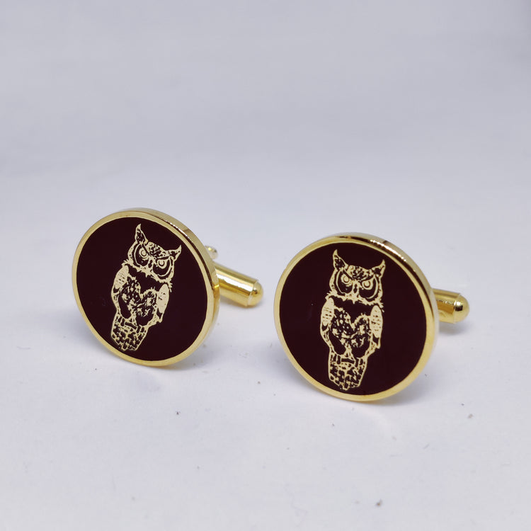 Owl Enamel Cufflinks