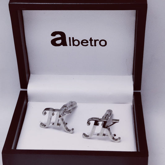 JK Double Initial Cufflinks