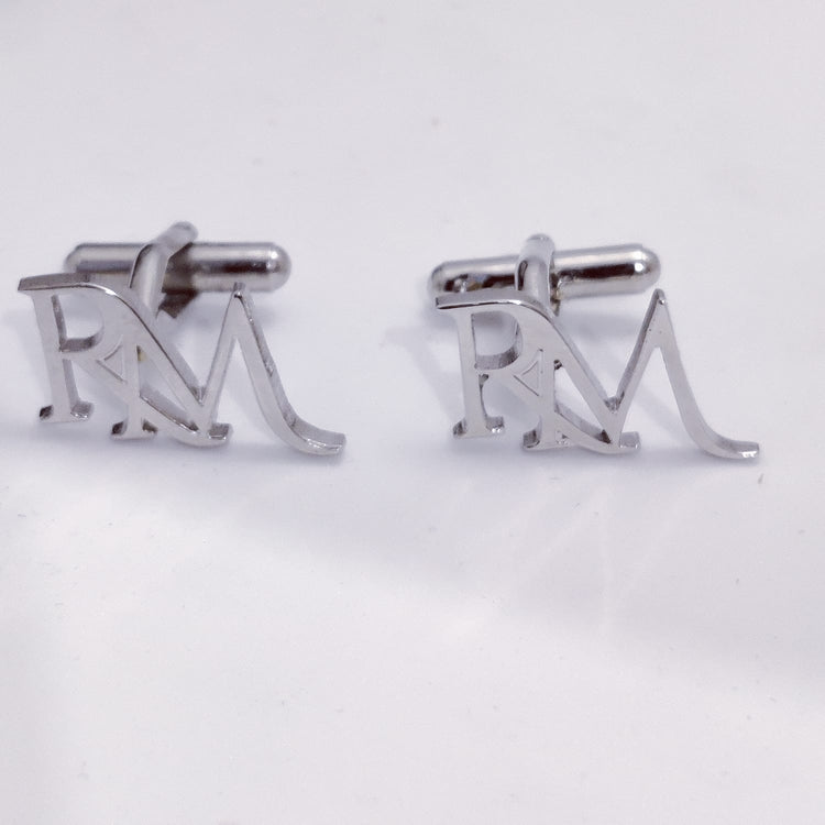 RM Double Initial Cufflinks