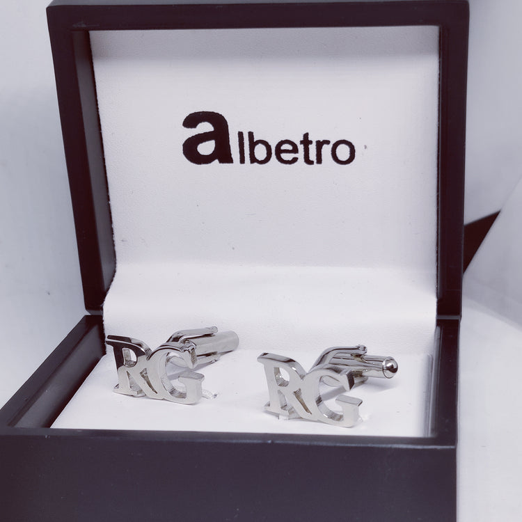 RG Double Initial Cufflinks