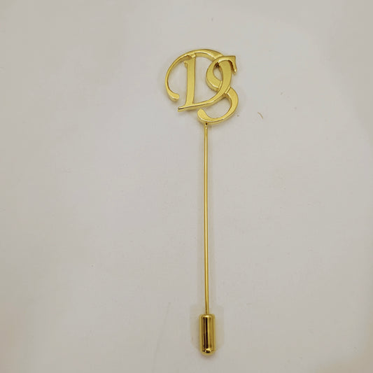 DS Double Initial Lapel Pin