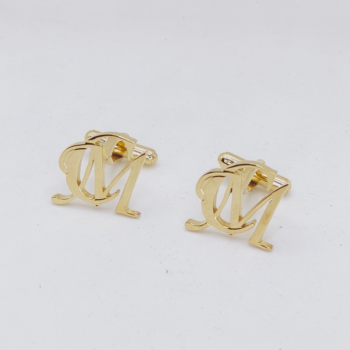 CM Double Initial Cufflinks