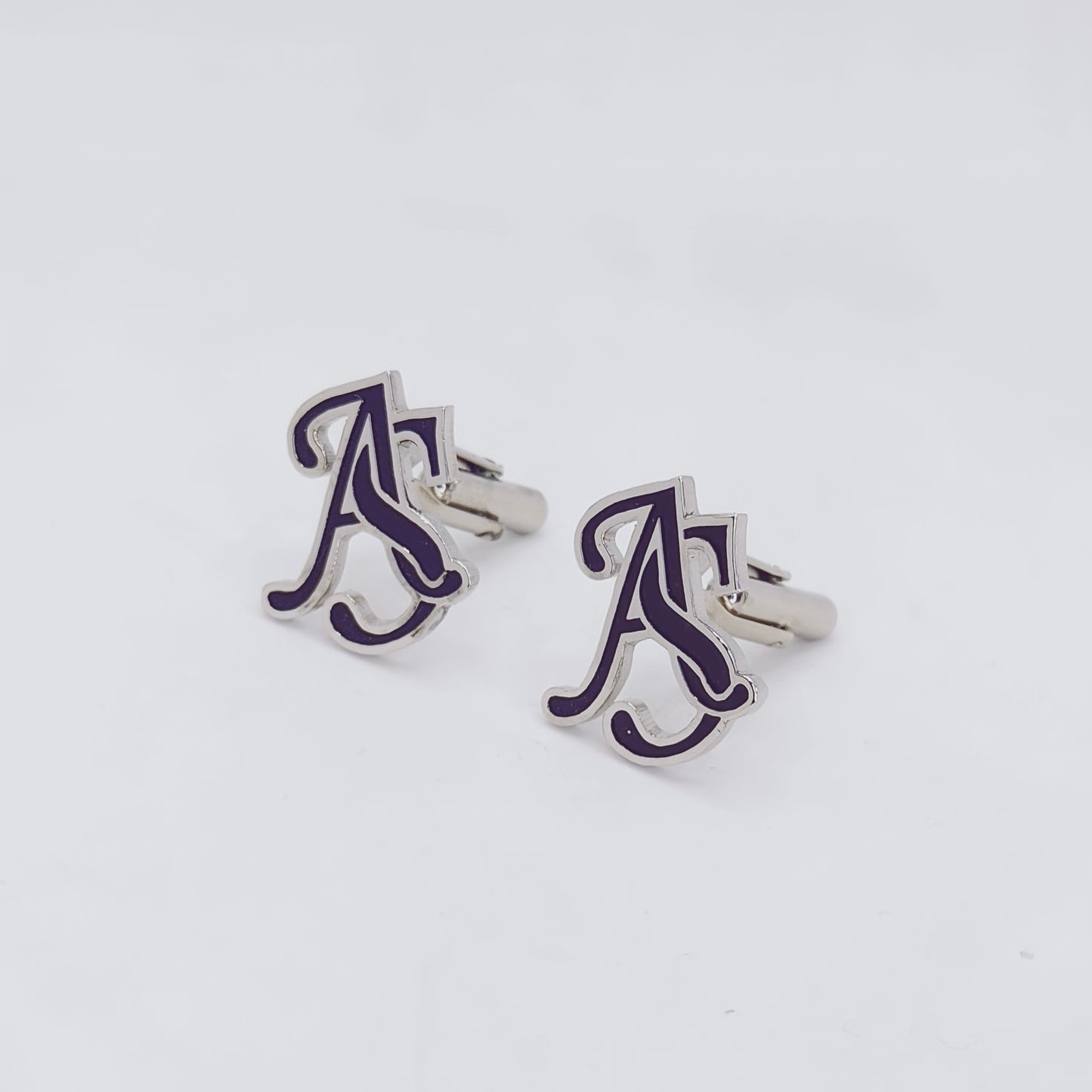 AS Double Initial Enamel Cufflinks