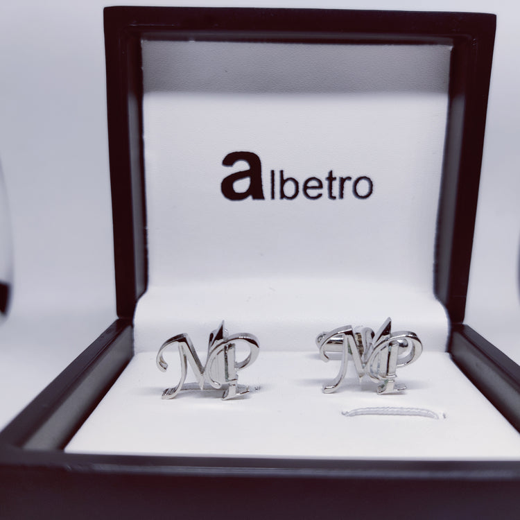 MP Double Initial Cufflinks