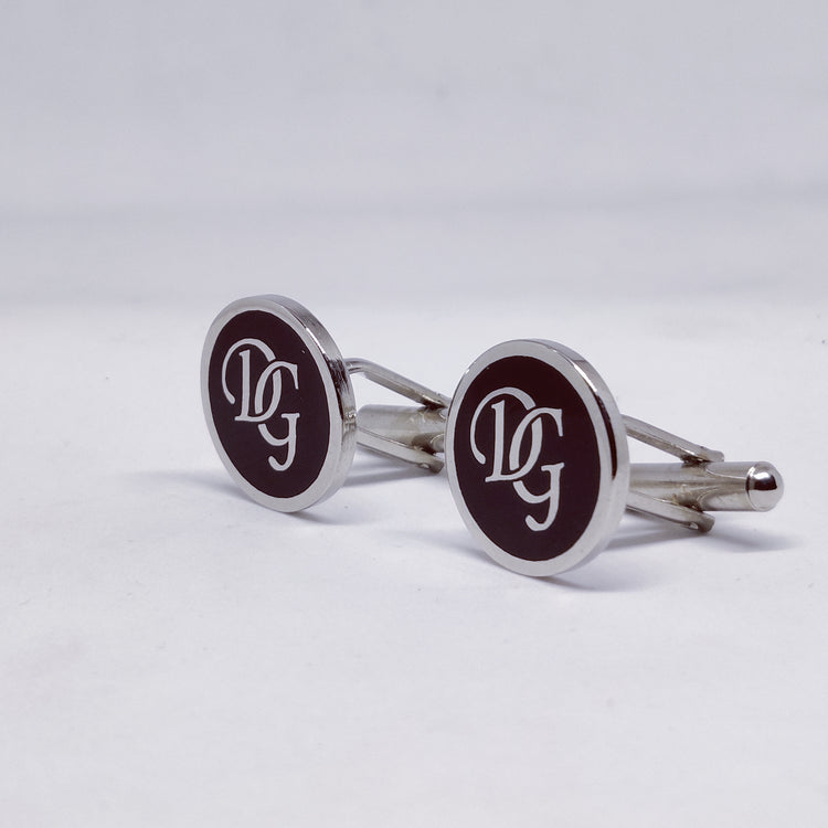 DG initial monogram cufflinks