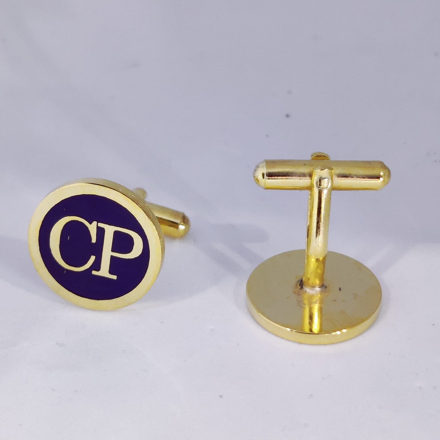 CP initial monogram cufflinks