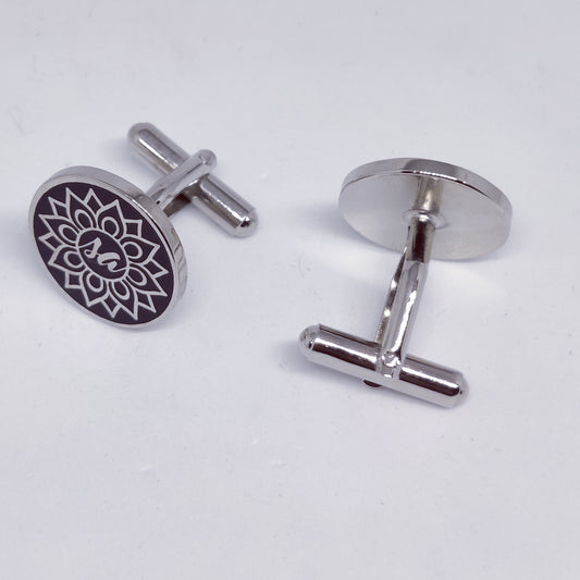 SA initial monogram cufflinks