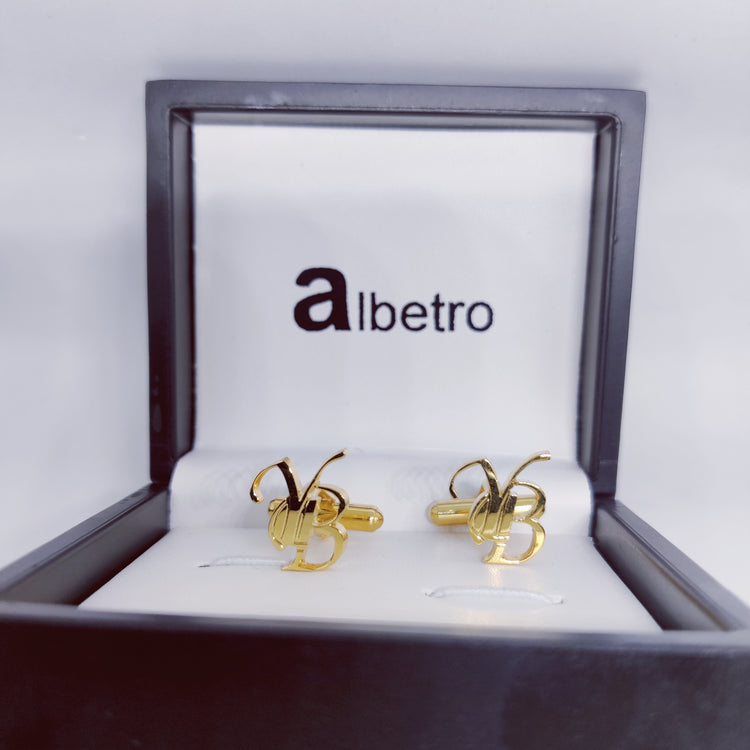 YB Double Initial Cufflinks