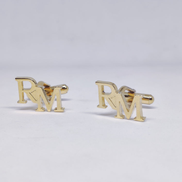 RM Double Initial Cufflinks