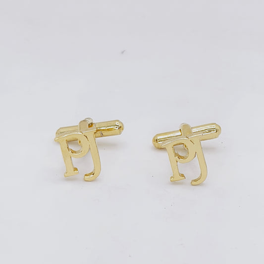 PJ Double Initial Cufflinks