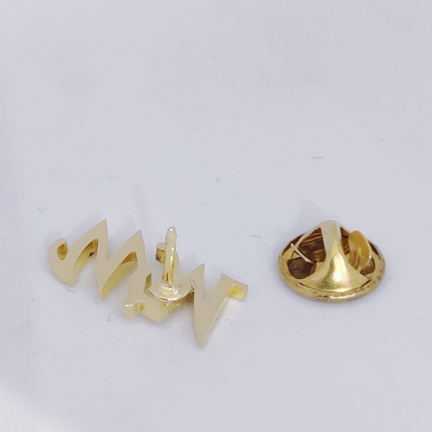 WM Double Initial Lapel Pin