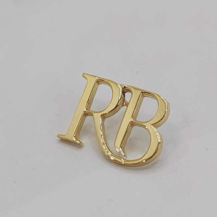 RB Double Initial Lapel Pin