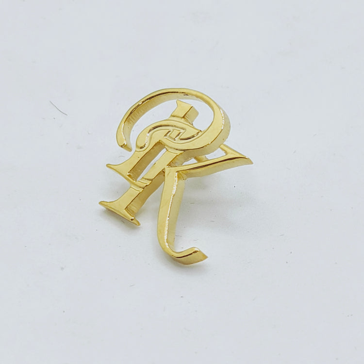 PK Double Initial Lapel Pin