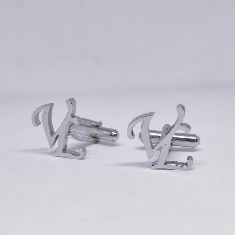 VL Double Initial Cufflinks