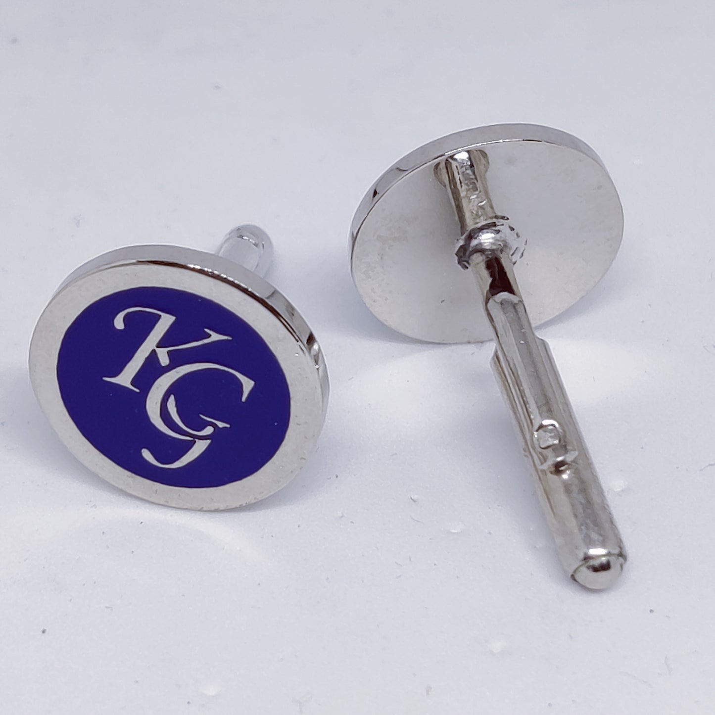 KG initial monogram cufflinks