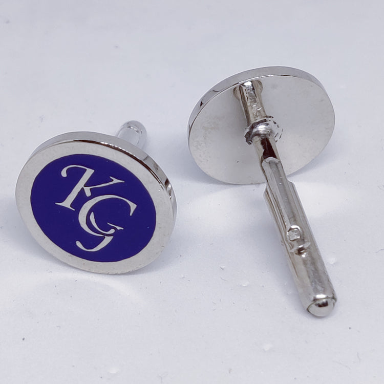KG initial monogram cufflinks