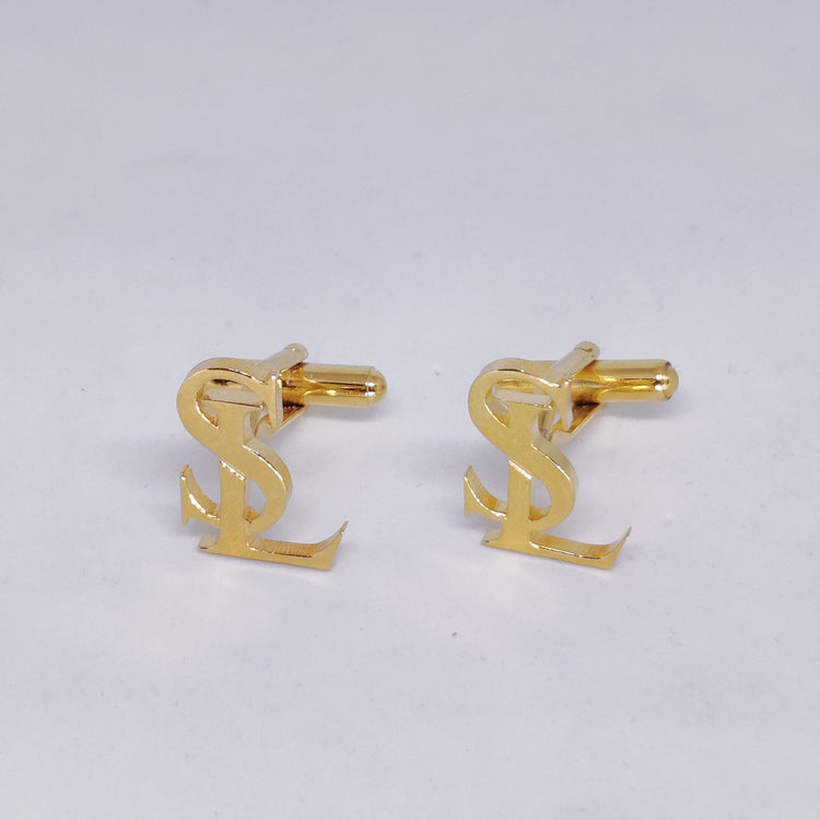 LS SL Double Initial Cufflinks