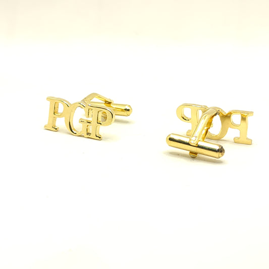 PGP Triple Initials Cufflinks