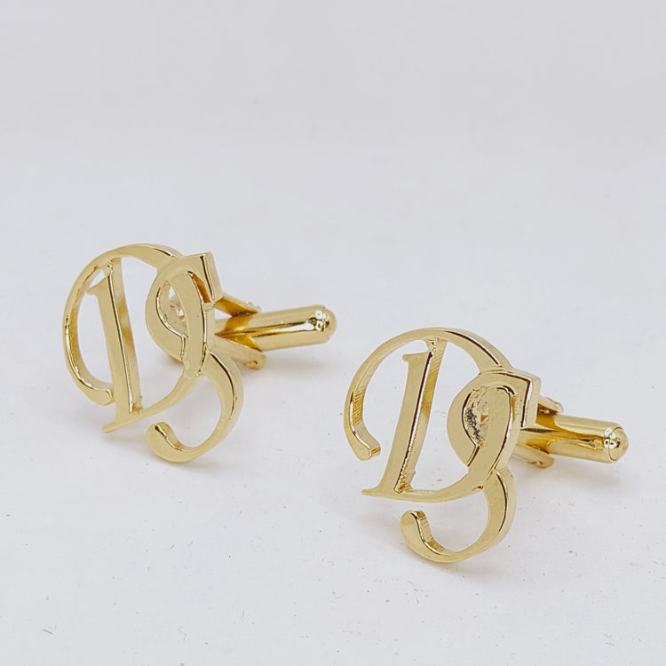 DS Double Initial Cufflinks