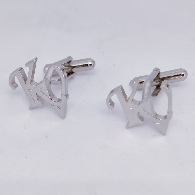 KV Double Initial Cufflinks
