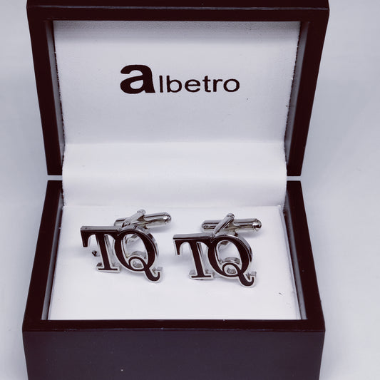 TQ Double Initial Enamel Cufflinks