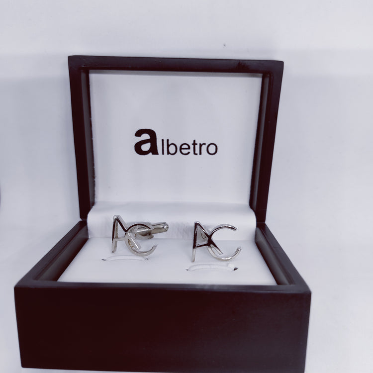 AC Double Initial Cufflinks