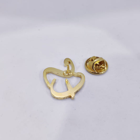 ES Double Initial Lapel Pin