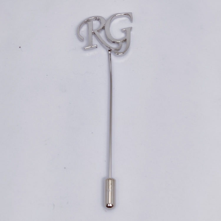 RG Double Initial Lapel Pin