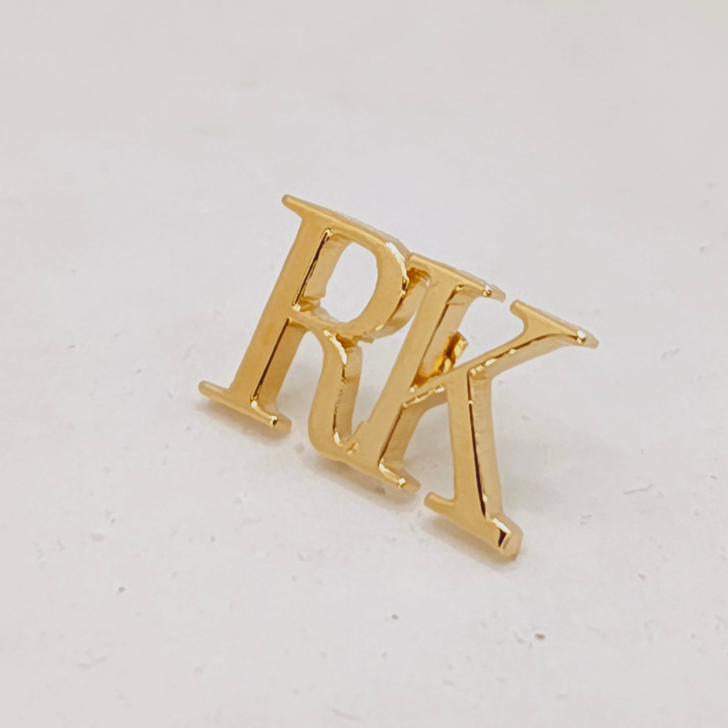 RK Double Initial Lapel Pin