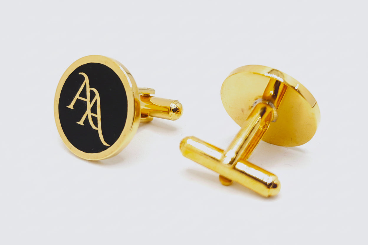 AA Initial Monogram Cufflinks