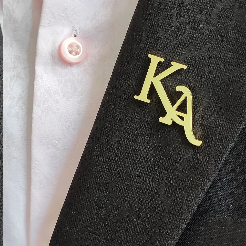 Custom Ntals Name Lapel Pn Letters Lapel Pn Custom Ntals Brooch