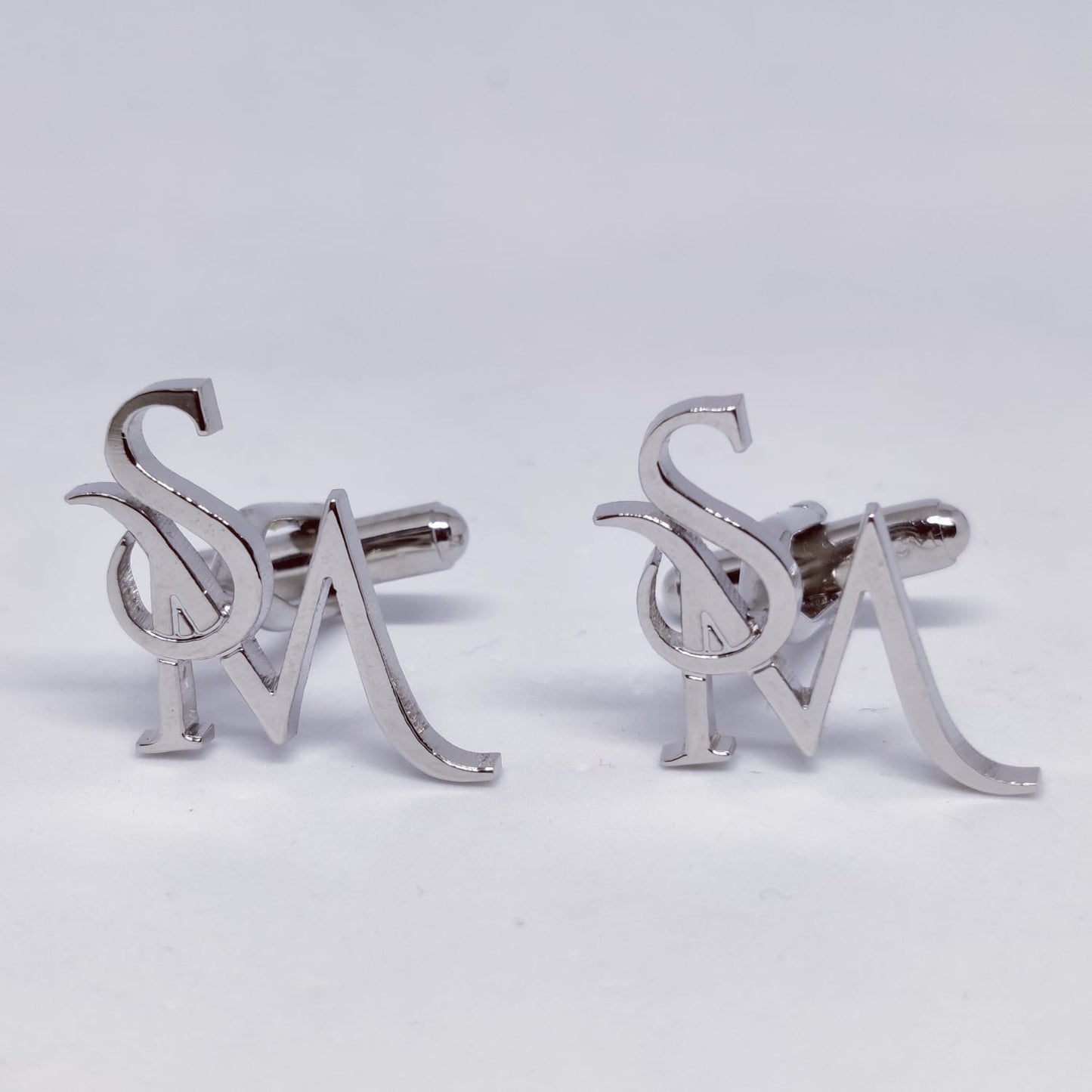 SM MS Double Initial Cufflinks