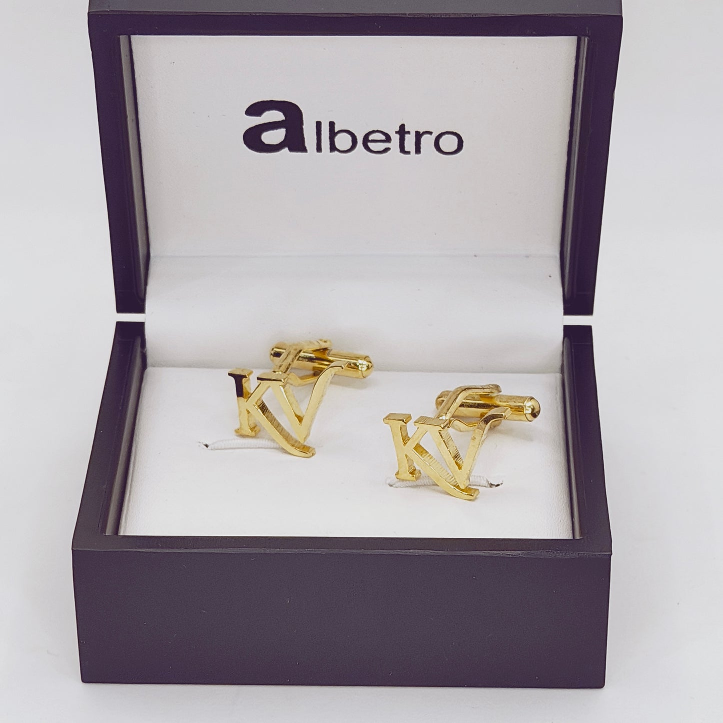 KV Double Initial Cufflinks