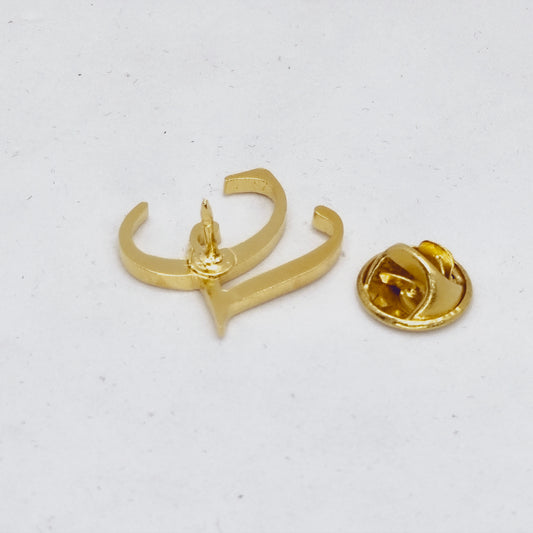 LC Double Initial Lapel Pin