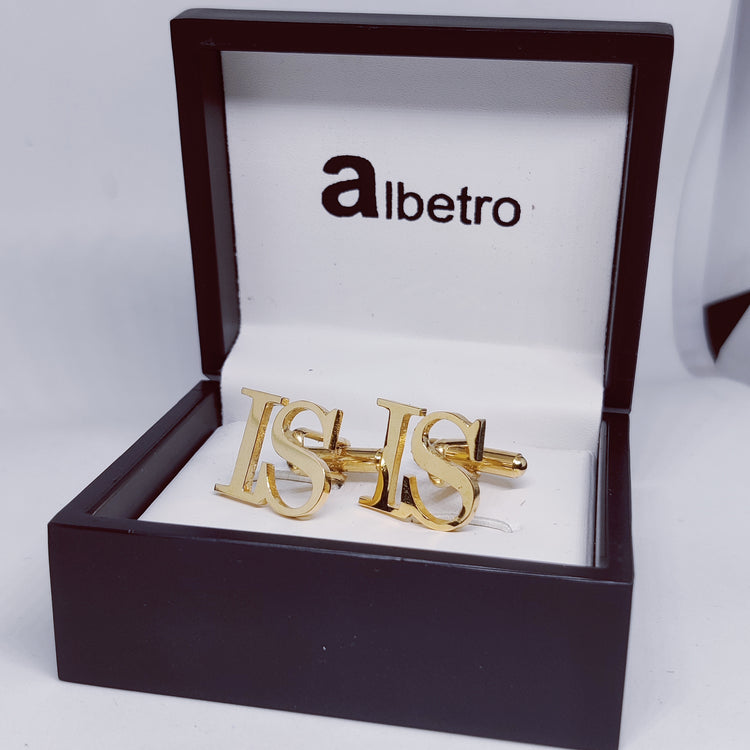 IS Double Initial Cufflinks