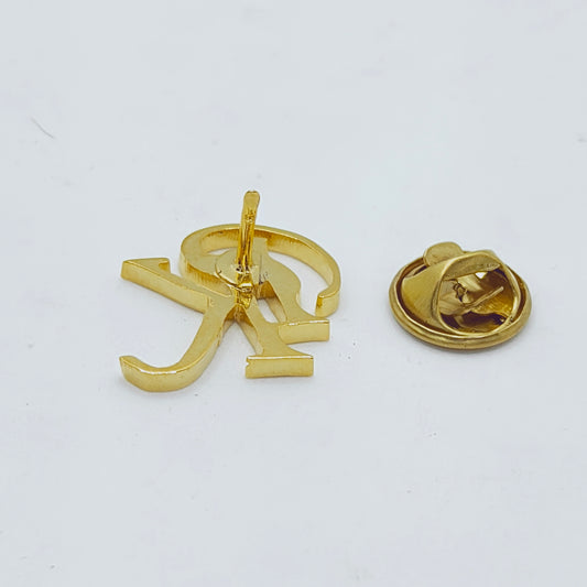PK Double Initial Lapel Pin
