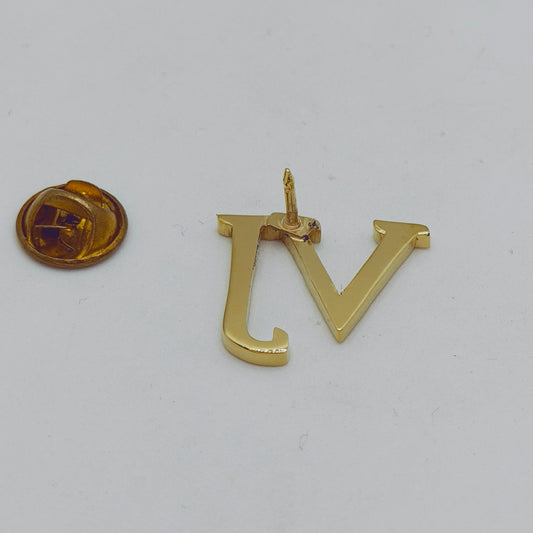VJ Double Initial Lapel pin