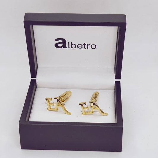 EA Double Initial Cufflinks