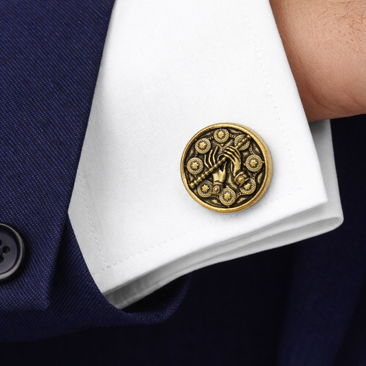 Murlidhar Antique Gold Cufflinks