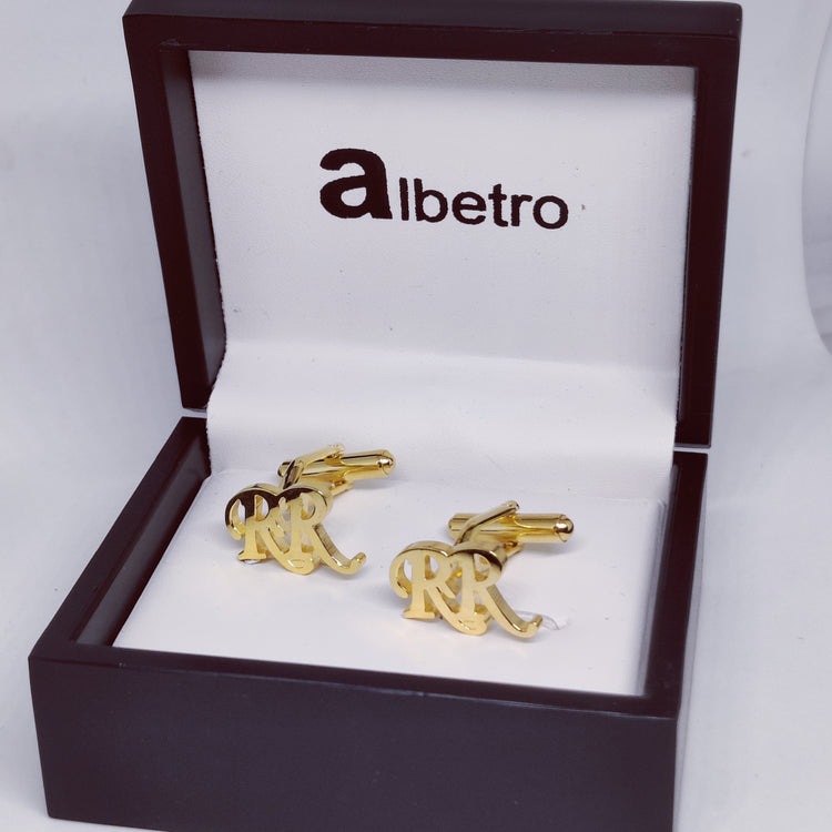 RR Double Initial Cufflinks