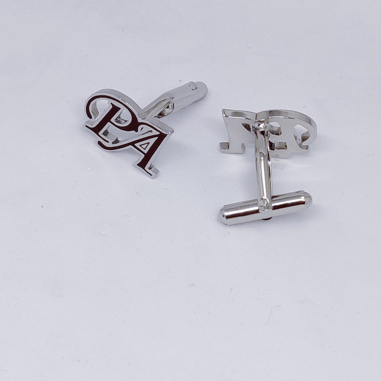 PA initial monogram cufflinks